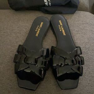 Saint Laurent Tribute Slide Sandal